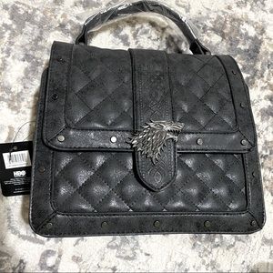 Game of thrones house stark hbo gray purse nwt
